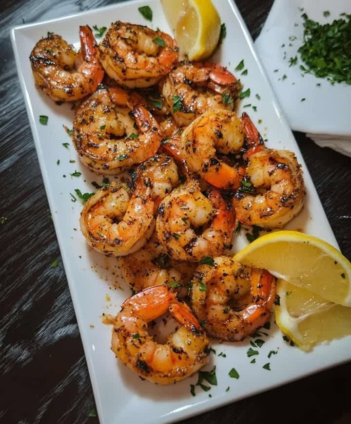 Gambas sauté à l'ail