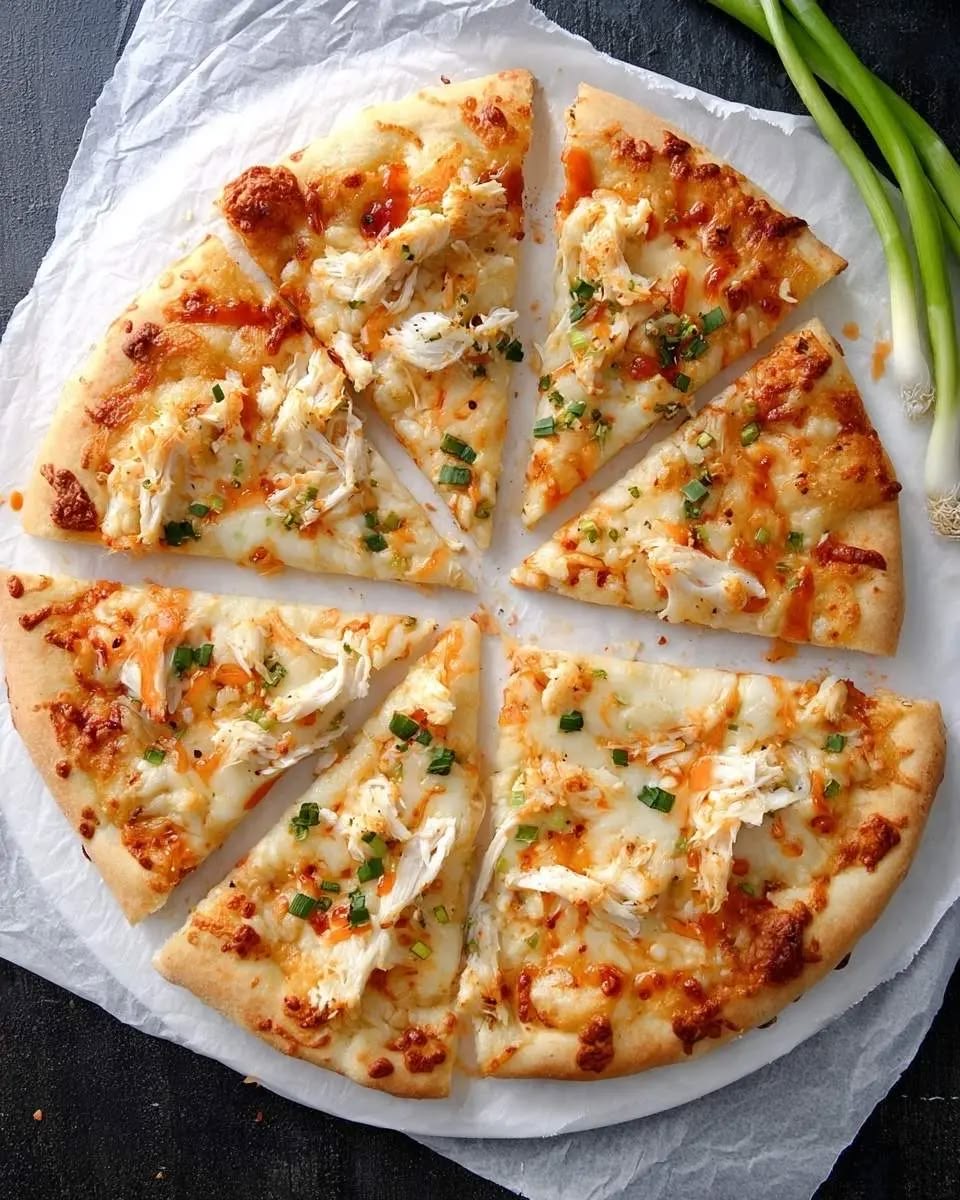 Pizza Crème fraîche poulet