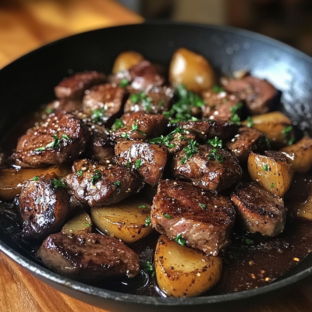 Foie sauté à l'ail