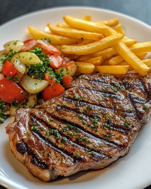 Steak grillé