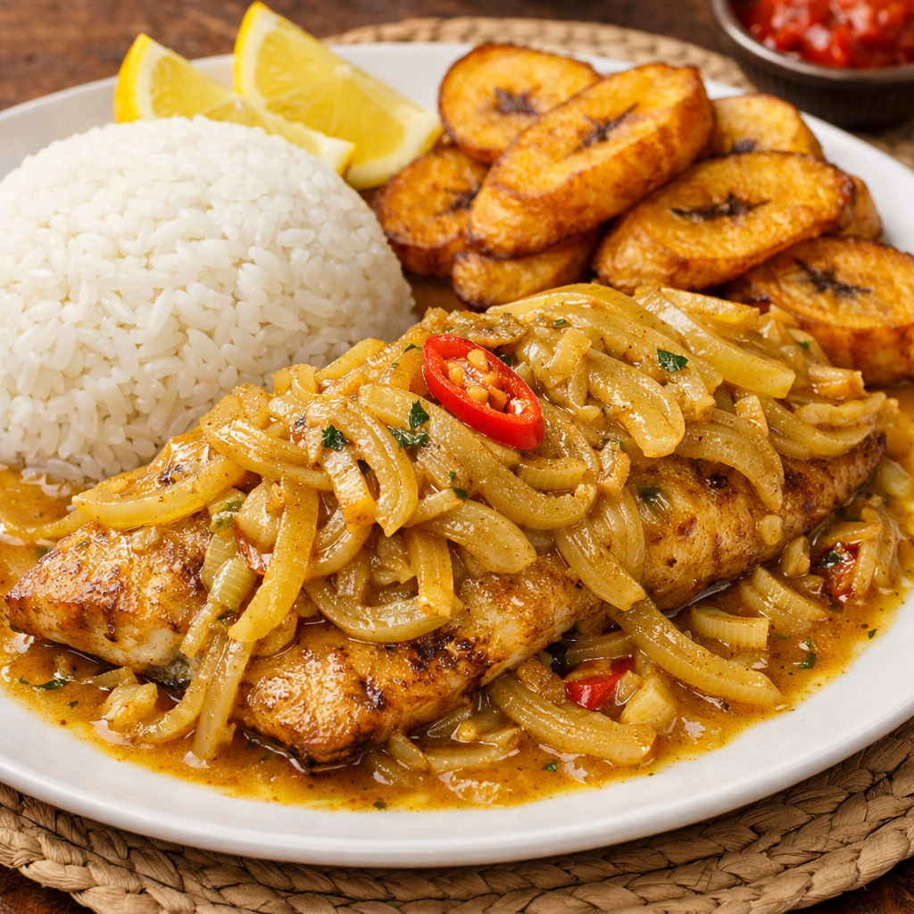 Filet de capitaine sauce Yassa