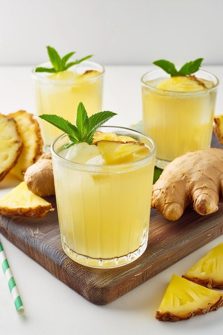 Jus d'ananas gingembre