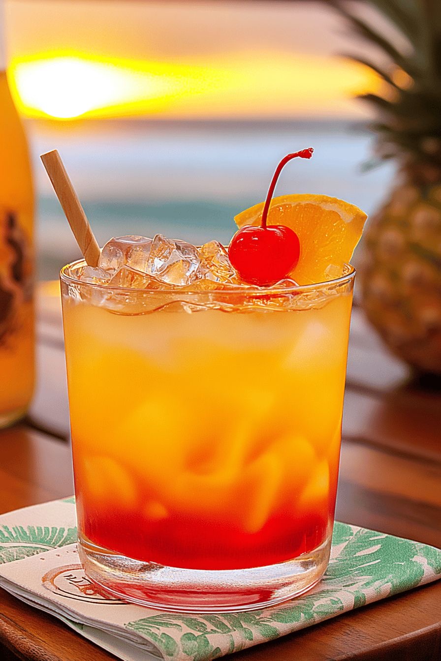 Sunset cocktail